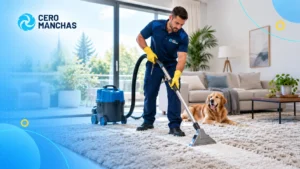 ¿Es posible eliminar el olor a perro o gato de una alfombra de pelo largo?